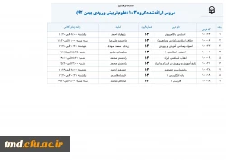 دروس گروه 103