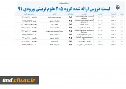 دروس گروه205