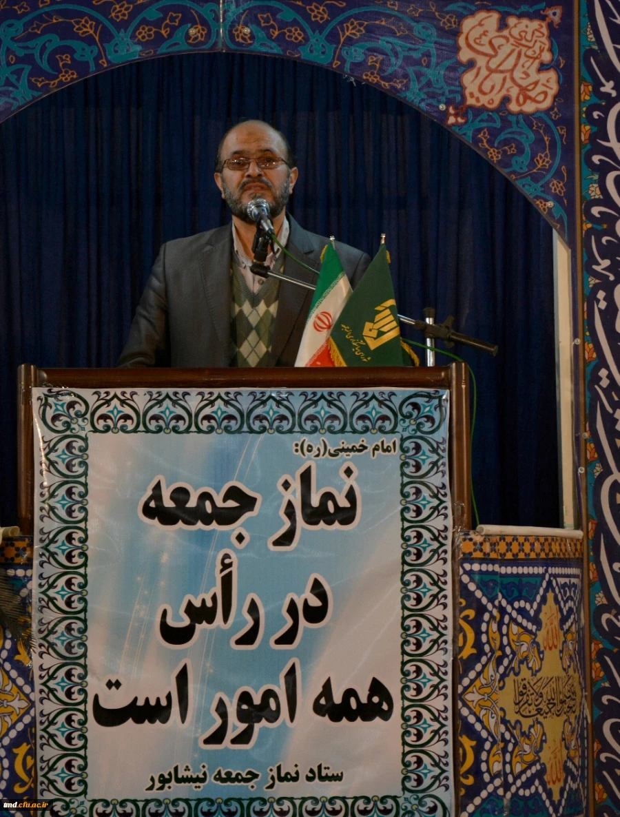 سخنرانی رئیس مرکز آموزش عالی دانشور در جمع نمازگزاران جمعه