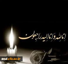 تسلیت به آقای عابدی معاون آموزشی مرکز دانشور
بمناسبت درگذشت مادر محترمشان