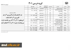 گروه درسی 301