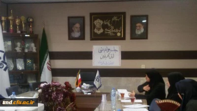 با حضور مشاور فرماندار نیشابور در امور بانوان و اساتید و دانشجویان خواهر برگزار شد: 
تشکیل اولین جلسه هم اندیشی کمیته امور بانوان مرکز آموزش عالی دانشور