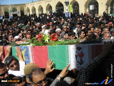 همراه با امت شهید پرور نیشابور انجام شد : 
حضور پرشور اساتید و دانشجویان در مراسم تشییع پیکر پاک شهدا