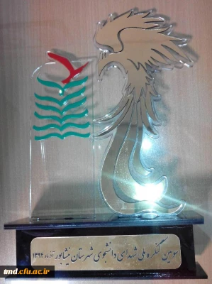 انتخاب مرکز آموزش عالی دانشور نیشابور 
به عنوان دبیرخانه برتر سومین گنگره ملی شهدای دانشجوی نیشابور