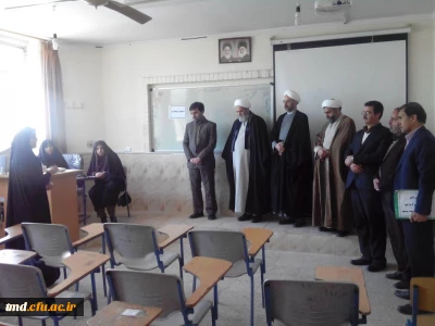 همزمان با شروع نیمسال تحصیلی جدید برگزار شد : 
بازدید حجت الاسلام والمسلمین رجایی ، امام جمعه موقت شهرستان از مرکز آموزش عالی دانشور