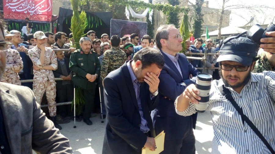 تشییع و تدفین دو شهید گمنام در پردیس شهید بهشتی مشهد