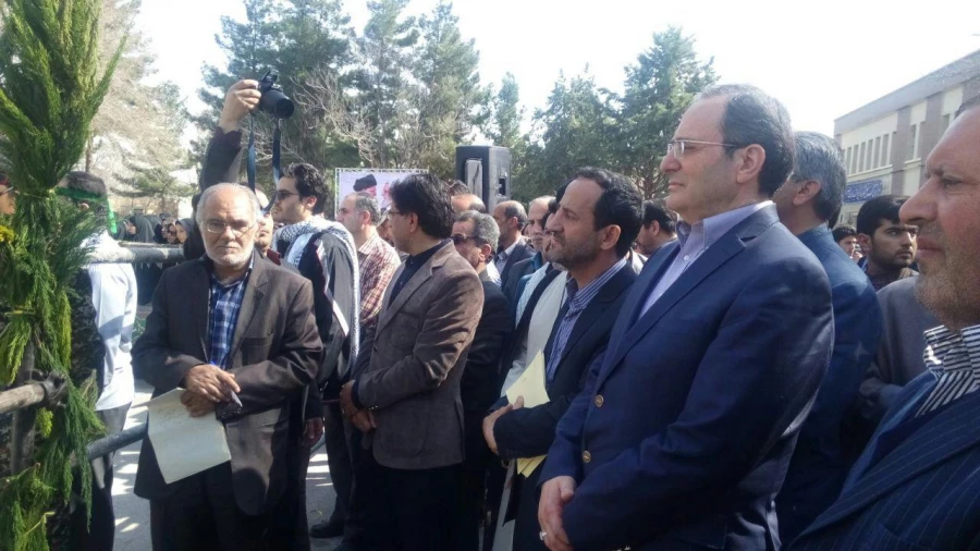 مراسم تشییع شهدای گمنام در دانشگاه فرهنگیان خراسان رضوی