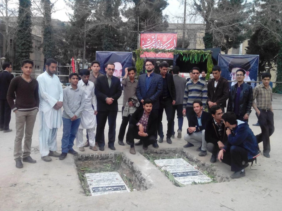 تشییع و تدفین دو شهید گمنام در پردیس شهید بهشتی مشهد