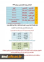 دروس  ترم تابستانی کارشناسی پیوسته