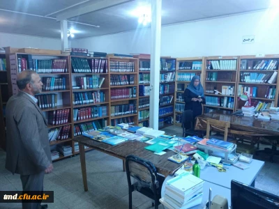 در حاشیه برگزاری همایش کتابداران دانشگاه فرهنگیان کشور انجام شد : 
بازدید سرکار خانم رزمجویان از کتابخانه و مرکز پژوهشی مرکز آموزش عالی دانشور نیشابور