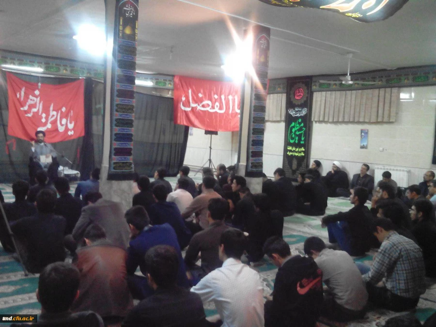 مراسم شب هشتم محرم دانشجویان دانشکده دانشور نیشابور