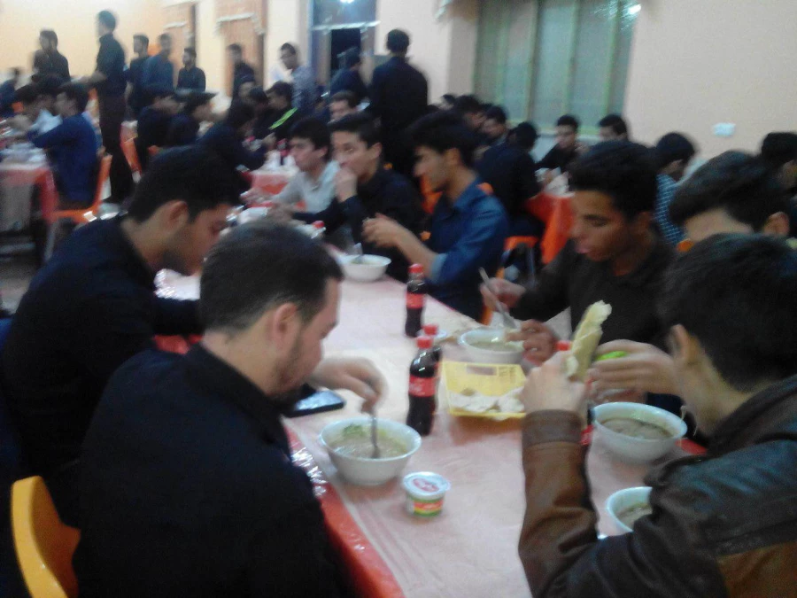 مراسم شب هشتم محرم دانشجویان دانشکده دانشور نیشابور