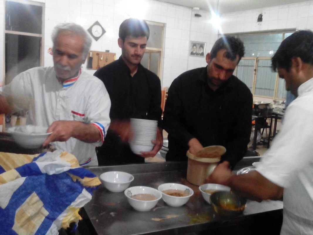 مراسم شب هشتم محرم دانشجویان دانشکده دانشور نیشابور