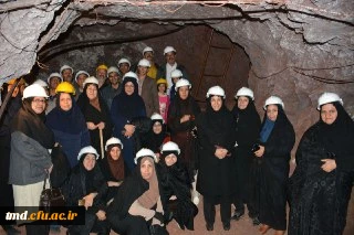 بازدید دانشجویان کارشناسی آموزش ابتدائی از معادن فیروزه و نمک