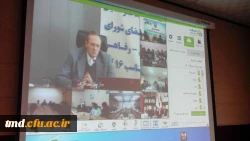 جلسه ویدئو کنفرانس اعضای شورای صفنی با حضور دکتر مهر محمدی  سرپرست محترم دانشگاه فرهنگیان بمناسبت روز دانشجو