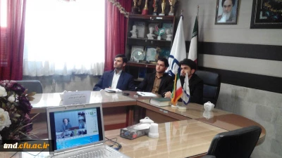 همزمان با فرارسیدن 16 آذر روز دانشجو انجام شد : 
جلسه ویدئو کنفرانس اعضای شورای صفنی رفاهی با دکتر مهر محمدی