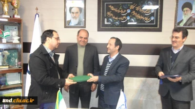 با حضور دکتر مجتبوی و دکتر نصیری جامی انجام شد : 
مراسم معارفه معاونت هماهنگی مرکز آموزش عالی دانشور نیشابور