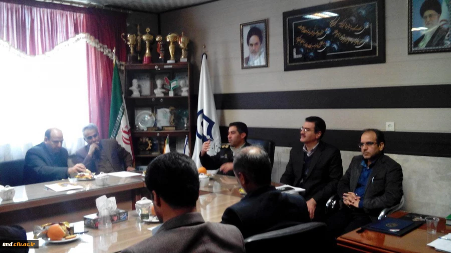 حضور جناب سرهنگ فدائیان رئیس پلیس فتا شهرستان نیشابور در مرکز دانشور