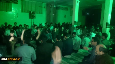 همزمان با ایام فاطمیه و شهادت حضرت زهرا ۰س) برگزار شد : 
مراسم سوگواری و روضه خوانی مصائب اهل بیت عصمت و طهارت در نمازخانه مرکز دانشور نیشابور