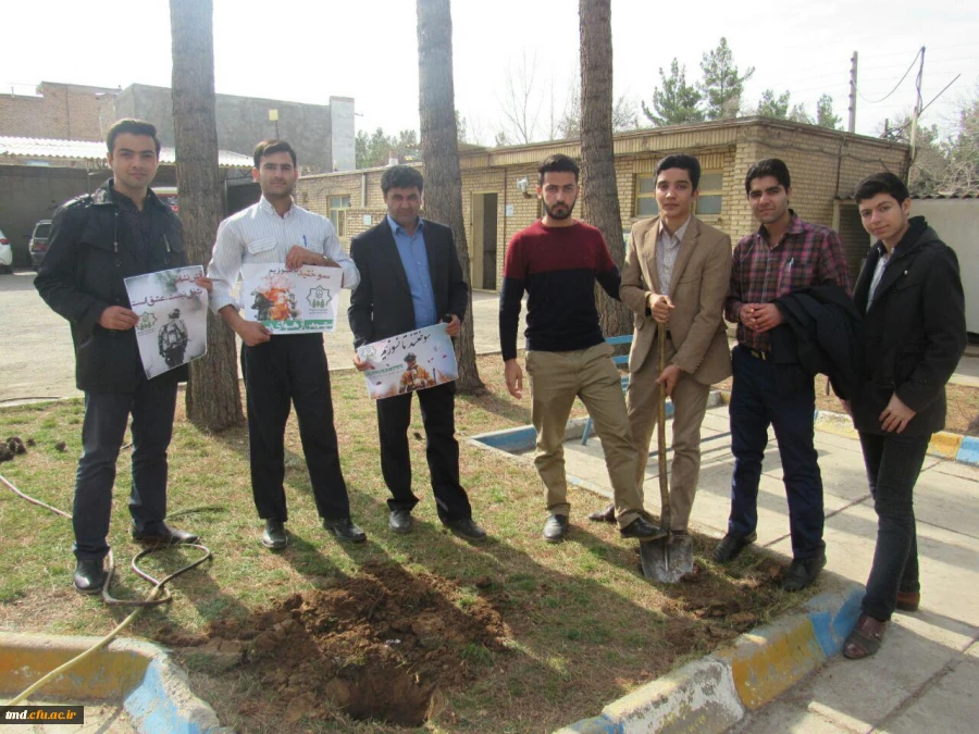 کاشت نهال مهر ... روز درختکاری مرکز دانشور نیشابور