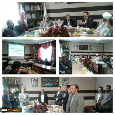 با حضور مسئولین استانی و کارشناسان حراست مراکز خراسان رضوی وقطب شهید شوشتری برگزار شد : 
آئین تکریم و معارفه کارشناس حراست واحد دانشور