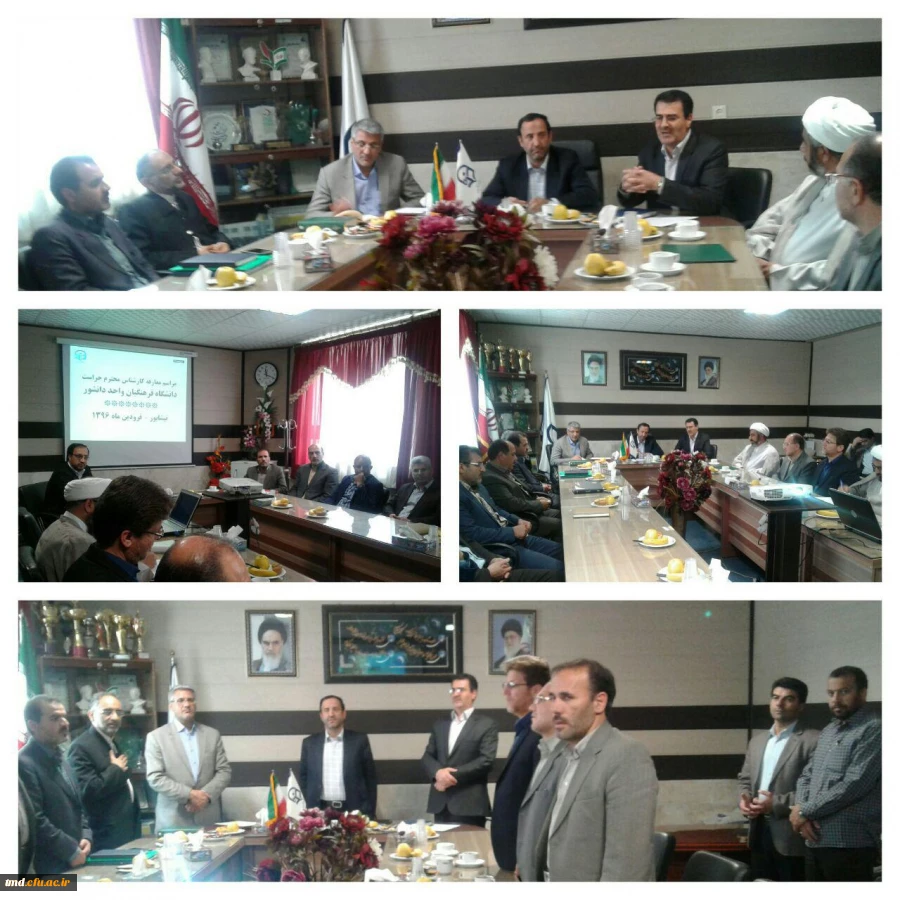 مراسم معارفه کارشناس حراست واحد دانشور نیشابور