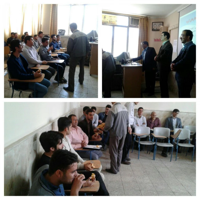 همزمان با میلاد سید الشهدا (ع) و اعیاد شعبانیه صورت پذیرفت : 
حضور دکتر رئوفیان در کلاسهای درس و توزیع شیریتی بین اساتید و دانشجویان