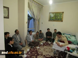 دیدار دانشجویا ن مرکز دانشور با جانباز سرافراز دفاع مقدس حاج سید علیرضا رضوی