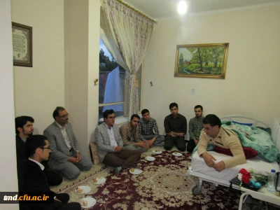 همزمان با روز جانبازوبه همت کانون خیریه عطا ( دانشجویان مرکز دانشور نیشابور ) برگزار شد : 
حضور در منزل جانباز سرافراز حاج سید علیرضا رضوی