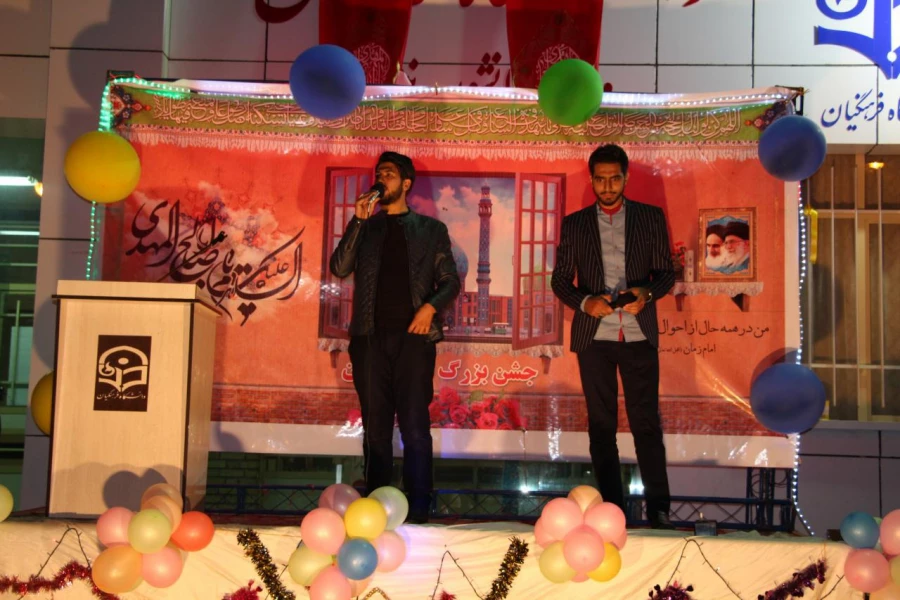 با حضور مسئول محترم نهاد مقام معظم رهبری در دانشگاه فرهنگیان خراسان رضوی انجام شد : 
مراسم جشن بزرگ نیمه شعبان  5