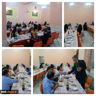 برگزاری ضیافت افطاری ویژه خانواده محترم کارکنان واحد دانشور نیشابور