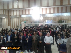 با حضور مدیران استانی دانشگاه فرهنگیان و مسئولین شهرستان و خانواده های دانشجویان برگزار شد : 
دومین آئین جشن دانش آموختگی دانشجویان ورودی 92 واحد دانشور نیشابور 10