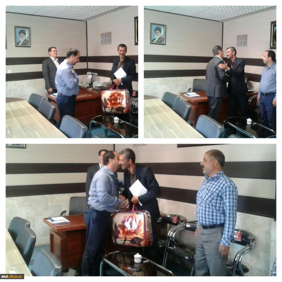 تجلیل از آزاده سرافراز مرکزدانشور آقای سجادی مقدم