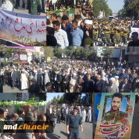 تشییع پیکر شهید اسدی از شهدای مدافع حرم