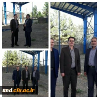 بازدید معاون عمرانی فرمانداری نیشابور ازپروژه سالن ورزشی
