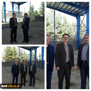 با حضور معاون عمرانی فرمانداری نیشابور برگزار شد : 
بازدید از روند پیشرفت پروژه سالن ورزشی واحد دانشور نیشابور