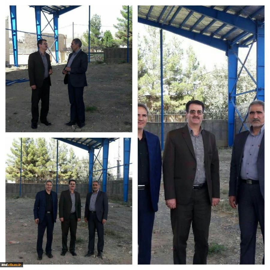 بازدید معاون عمرانی فرمانداری نیشابور ازپروژه سالن ورزشی