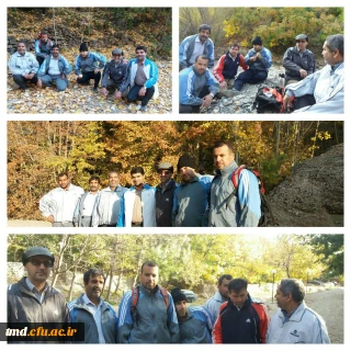 حضور کارکنان واحد دانشور نیشابور در ارتفاعات ییلاقی بوژان بمناسبت هفته تربیت بدنی و ورزش