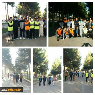 همزمان با هفته تربیت بدنی و ورزش انجام شد : 
راهپیمایی عمومی دانشجویان و کارکنان واحد دانشور