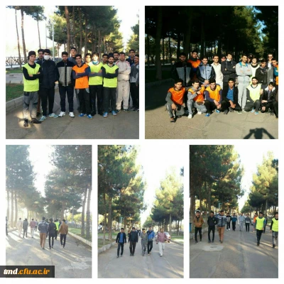 همزمان با هفته تربیت بدنی و ورزش انجام شد : 
راهپیمایی عمومی دانشجویان و کارکنان واحد دانشور