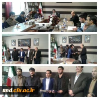 مراسم تکریم و معارفه مسئولین بسیج دانشجویی