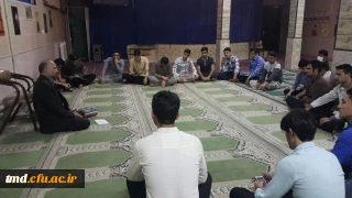 با استقبال گرم دانشجویان و با حضور استاد ملکوتی فر انجام شد : 
جلسه حلقه صالحین با موضوع مهدویت