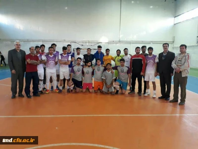 با میزبانی واحد دانشور نیشابور برگزار شد : 
دو دوره مسابقات دوستانه فوتسال و والیبال بین دو واحد سبزوار و نیشابور