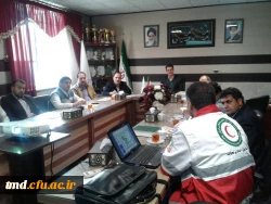 با حضور کارشناس هلال احمر انجام شد : 
کارگاه آموزشی مدیریت بحران و امادگی در مقابل حوادث غیر مترقبه ویژه کارکنان واحد دانشور 3