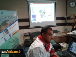 با حضور کارشناس هلال احمر انجام شد : 
کارگاه آموزشی مدیریت بحران و امادگی در مقابل حوادث غیر مترقبه ویژه کارکنان واحد دانشور 7