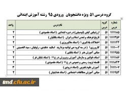 گروه ابتدائی ورودی 95