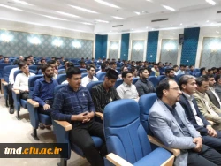 با حضور سرپرست پردیسها و مراکز استان خراسان رضوی آقای دکتر نیری انجام شد 
آیین مراسم آغازین سال تحصیلی جدید و استقبال از دانشجویان جدیدالورود 7