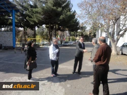 بازدید آقای غلامرضا دانشور خیر محترم و واقف زمین دانشگاه فرهنگیان واحد دانشور  3