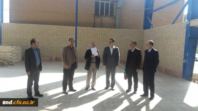 با حضور کارشناسان اداره کل نوسازی و سازمان مدیریت انجام شد : 
بازدید از پروژه ورزشگاه چند منظوره واحد دانشور نیشابور