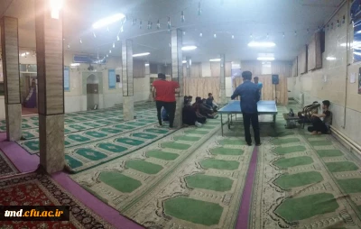 به مناسبت هفته بسیج و به همت انجمن ورزشی واحد دانشور برگزار شد : 
برگزاری مسابقات ورزشی تنیس روی میز
